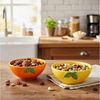 Levandeo® Dipschale 2er Set Dip Schalen Ø11cm 150ml Zitrone Orange Keramik Schüssel Snack, (Set) Bild 3