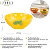 Levandeo® Dipschale 2er Set Dip Schalen Ø11cm 150ml Zitrone Orange Keramik Schüssel Snack, (Set) Bild 2