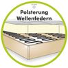 Jockenhöfer Gruppe Big-Sofa Spa, im Retrolook mit Wellenfederung, und frei im Raum stellbar, inkl. 7 Kissen Bild 4