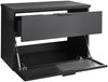 Waschbeckenunterschrank Dark / Diosa, Glas, Holzwerkstoff, Schwarz, 80 x 55 x 46 cm Bild 3