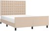 vidaXL Bettgestell mit Kopfteil Cappuccino-Braun 140x190 cm Kunstleder 3125572 Bild 3