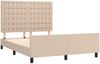 vidaXL Bettgestell mit Kopfteil Cappuccino-Braun 140x190 cm Kunstleder 3125572 Bild 4
