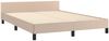 vidaXL Bettgestell mit Kopfteil Cappuccino-Braun 140x190 cm Kunstleder 3125572 Bild 5