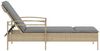 vidaXL Sonnenliege mit Auflage Beige 63x200x81 cm Poly Rattan 368302 Bild 5