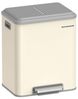 Songmics Mülleimer, Küche, Mülltrennsystem 2x15 L, 2 Fächer für Recycling und Restmüll Bild 5