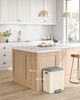 Songmics Mülleimer, Küche, Mülltrennsystem 2x15 L, 2 Fächer für Recycling und Restmüll Bild 2