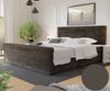 Boxspringbett Schlafzimmerbett CELES 160x220cm Stoff Monolith Braun Bild 2