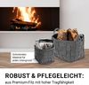N8WERK Aufbewahrungskorb Filz 35cm dunkelgrau mit Henkel Bild 3