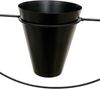 DanDiBo Blumenampel Innen Metall Wand Schwarz Matt Hängepflanzen Ø 40 cm KW446 mit Topf Pflanzenhänger Blumenhänger Topfhänger Blumen Blumentopfhänger Hängetopf Bild 4