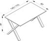 VCM Schreibtisch Lona 914733 Schwarz / Sonoma-Eiche H. 76 x B. 110 x T. 80 cm Bild 2