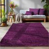 SIMPEX24 Teppich Unicolor - Einfarbig, Rund, Höhe: 30 mm, Einfarbig Shaggy Teppich Wohnzimmer Langflor Versch. Farben und Größen Bild 5