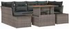 vidaXL Garten Essgruppe mit Kissen 7 pcs Grau und Braun 3349915 Bild 2