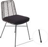 Esszimmerstuhl Korbstuhl Rattan Farbe anthrazit inkl. Sitzkissen DETROIT 80552950 Bild 3