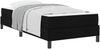vidaXL Boxspringbett mit Matratze Schwarz 100 x 200 cm Stoff 3398467 Bild 2