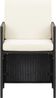 vidaXL 5-tlg. Garten-Essgruppe mit Kissen Poly Rattan Schwarz 3095518 Bild 5