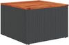 vidaXL 9-tlg. Garten-Sofagarnitur mit Kissen Schwarz Poly Rattan 3224481 Bild 5