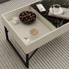 Couchtisch Lunero Creme 105 x 50 cm Vicco Bild 4