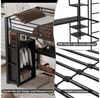 Flieks Hochbett Metallbett Kinderbett 90x200cm mit Tisch, Regal und Kleiderschrank Bild 3