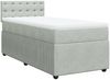 vidaXL Boxspringbett mit Matratze Hellgrau 90x200 cm Samt 3289938 Bild 3