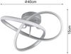 LED Decken- und Wandleuchte MEO Metall Silber, Ø 40cm Bild 3