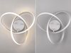 LED Decken- und Wandleuchte MEO Metall Silber, Ø 40cm Bild 4