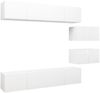 vidaXL 6-tlg. TV-Schrank-Set Weiß Spanplatte [3078726] Bild 2