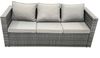 Fimous Polyrattan Gartenmöbel Set Outdoor 8-Sitzer Garten Sofa Sets mit Glasplatte Couchtisch Bild 3