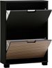Schildmeyer Schuhschrank Schuhkipper Ryker 160031, Schwarzmatt/Akustikpaneel Optik, 59,8 x 19,5 x 85,2 cm Bild 3