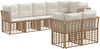 vidaXL Outdoor-Sofagarnitur Natur Polyester 3437514 Bild 2