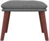 vidaXL Fußhocker Hellgrau 45 x 29,5 x 39 cm Stoff [341457] Bild 3