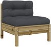 vidaXL 5-tlg. Garten-Sofagarnitur mit Kissen Kiefernholz Imprägniert 3299395 Bild 5