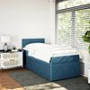 vidaXL Boxspringbett mit Matratze Blau 100x200 cm Samt 3287660 Bild 2