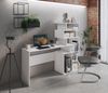 Dmora Schreibtisch Dabdelmale, Mehrzweckschreibtisch, Bürotisch für PC, Eckschreibtisch, 158x40h135 cm, Weiß Bild 2