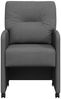 vidaXL Esszimmerstühle mit Rollen 2 pcs Dunkelgrau 57 x 67 x 95 cm 42017848 Bild 4