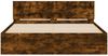 vidaXL Bettgestell mit Kopfteil Räuchereiche 140x190 cm 3207501 Bild 5
