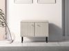 Selsey 'Caletto' Schuhschrank mit Lamellen, beige, ca. 55 x 68 x 34 cm Bild 2