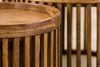 KAWOLA Couchtisch LANI Set 2-tlg. Mangoholz braun Fuß rund 40 x 65 x 65 cm Bild 4