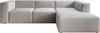 Ecksofa Fuego, L-Sofa, Eckcouch L-Form, Sofa Rechts, Sofa Cord-Stoff, 285 x 72 x 165 cm, Hellgrau Bild 2