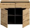 INOSIGN Kommode Rehat, Breite 100cm, Basalt grau/Artisan Eiche, 2 Türen, 2 Schubkästen, Schuhschrank, Schuhkommode, Garderobenschrank, Anrichte Bild 3