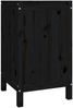 vidaXL Wäschetruhe Schwarz 44x44x76 cm Massivholz Kiefer 823578 Bild 5