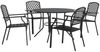 vidaXL Gartenstuhl-Set 5-tlg. Stapelbar Pulverbeschichteter Stahl 3283770 Bild 2