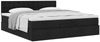 vidaXL Ottoman-Bett mit Matratze Schwarz 180x200 cm Stoff 3311645 Bild 5
