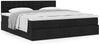 vidaXL Ottoman-Bett mit Matratze Schwarz 180x200 cm Stoff 3311645 Bild 4