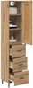 vidaXL Highboard Artisan-Eiche 34,5 x 34 x 180 cm Holzwerkstoff 3416009 Bild 3