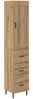 vidaXL Highboard Artisan-Eiche 34,5 x 34 x 180 cm Holzwerkstoff 3416009 Bild 2