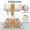 GarveeMore Babybett 3-in-1 Mit Wiege,Höhenverstellbar in 6 Stufen Mit Rollen, Beistellbett Atmungsaktivem Netzgewebe,Moskitonetz Großem Stauraumkorb Bild 3