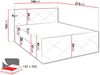 Mirjan24 Boxspringbett Alpiry, Beige, 140x200 cm, Webstoff Bild 4