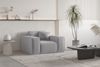 Sofaset Designersofa CELES PREMIUM 3-2-1 in Stoff Opera Velvet Hellgrau Bild 3