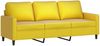 vidaXL 2-tlg. Sofagarnitur mit Kissen Gelb Samt 3201522 Bild 4