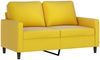 vidaXL 2-tlg. Sofagarnitur mit Kissen Gelb Samt 3201522 Bild 3